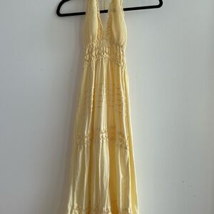 MAXI summer yellow dress size medium